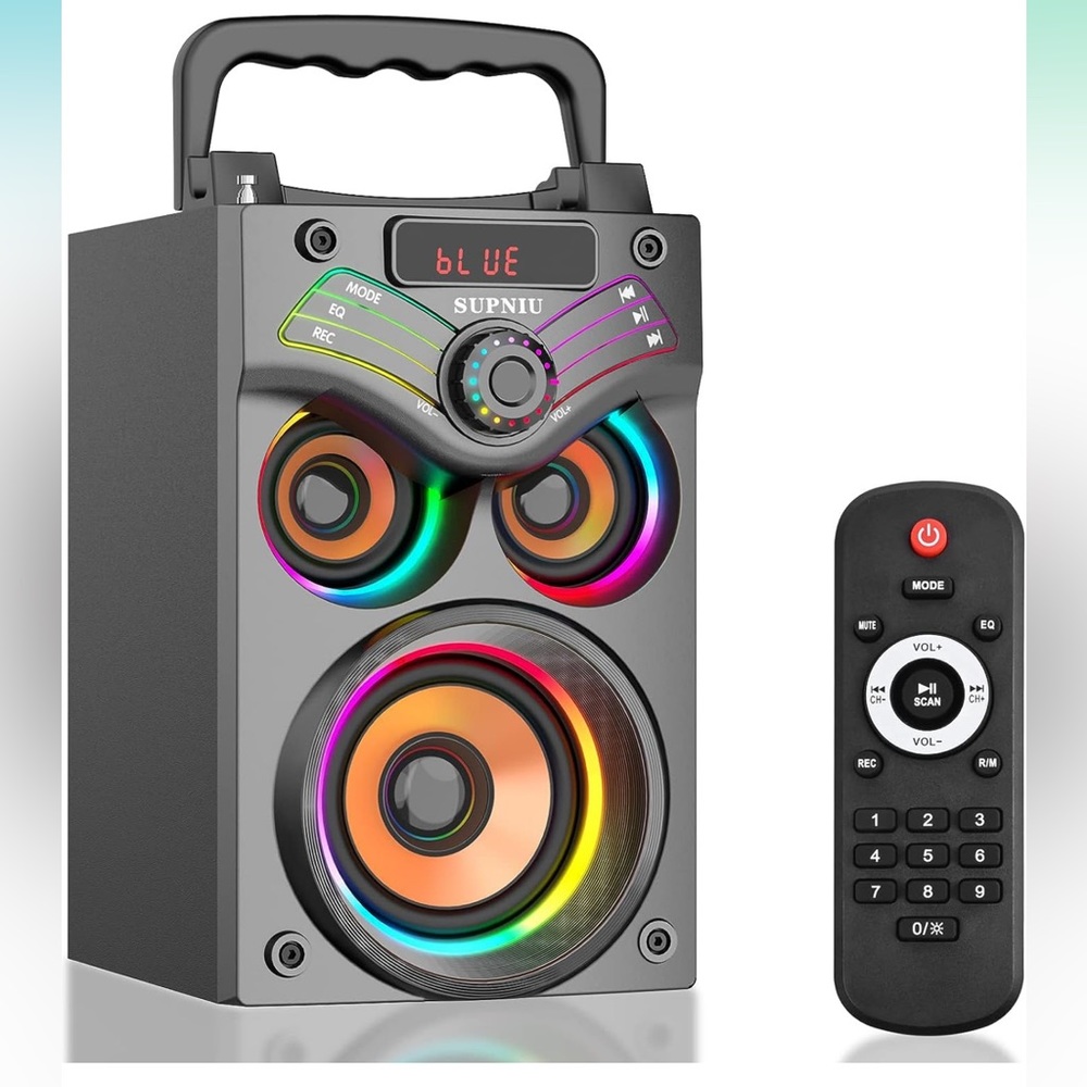 Bluetooth Speakers, 15W (20W Peak) Portable Wireless Loud Indoor Outdoor Small P